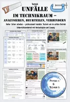 Vorschau - Stundenentwürfe - Unfälle im Technikraum analysieren – Fallbeispiele, Ursache-Folge & Prävention | Technik 7/8 - Deckblatt