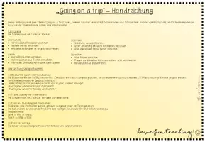 Vorschau - Stundenentwürfe - Going on a trip / Summer holiday (flashcards, AB, Postkarten) - Seite 1