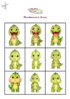 Vorschau - Bildkarten - Mundmotorikdinos - Seite 1