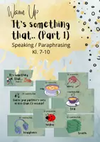 Vorschau - Spiele - Warm Up: It's something that... Part 1 - Speaking - Game - Deckblatt