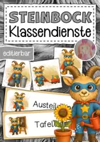 Vorschau - Anderer Materialtyp - Steinbockklasse Klassendienste Klassentier Steinbock - Deckblatt