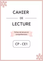 Aperçu - Feuilles d'exercices - Fiches de Lecture et Compréhension : CP-CE1 - Page de couverture