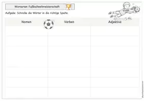 Vorschau - Arbeitsblätter - Wortartentraining Fußballweltmeisterschaft - Seite 2