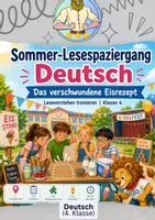 Vorschau - Stationenlernen - Lesespaziergang Klasse 4 Sommer | Deutsch - Deckblatt