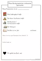 Vorschau - Arbeitsblätter - Spickzettel Buchpräsentation - Seite 2