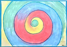 Vorschau - Stundenentwürfe - Kunst im Sommer: "Bunte Sommer-Spiralen" nach Hilma af Klint - Seite 1