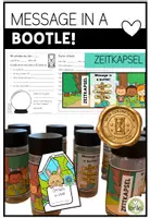 Vorschau - Arbeitsblätter - Message in a Bottle – Zeitkapsel für das Zukunfts-Ich | Abschlussprojekt 4. Klasse Volksschule - Deckblatt