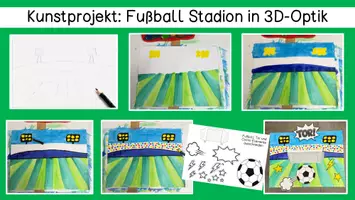 Vorschau - Mal- und Bastelvorlagen - Fußball WM 2026 | Kunst | Fußballstadion - Seite 2