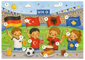 Vorschau - Arbeitsblätter - Lesespur WM (3-fach differenziert) - Deckblatt