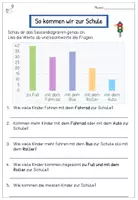 Vorschau - Arbeitsblätter - Säulendiagramme lesen und erstellen – Umfrage & Diagramme in der Grundschule | Klasse 3 - Seite 1