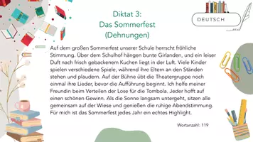Vorschau - Arbeitsblätter - Diktate für den Sommer - Seite 3
