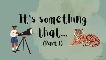 Vorschau - Spiele - Warm Up: It's something that... Part 1 - Speaking - Game - Seite 1