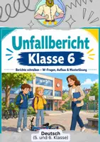 Vorschau - Arbeitsblätter - Unfallbericht Klasse 6 - Deckblatt