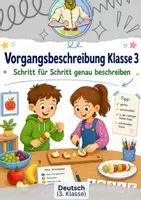 Vorschau - Arbeitsblätter - Vorgangsbeschreibung Klasse 3 - Deckblatt
