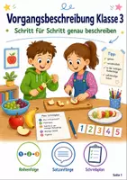 Vorschau - Arbeitsblätter - Vorgangsbeschreibung Klasse 3 - Seite 1