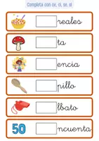Vista previa - Tarjetas / Manipulativos - COMPLETA CON LAS LETRAS CE, CI, SE, SI - página 3