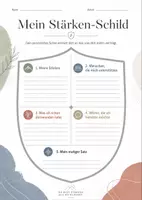 Vorschau - Arbeitsblätter - Mein Stärken-Schild – stärkende Arbeitsblätter für Selbstvertrauen, soziales Lernen und innere Stärke (growth mindset / positive Affirmationen) - Seite 3