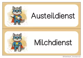 Vorschau - Anderer Materialtyp - Wolfklasse Klassendienste Klassentier Wolf - Seite 3