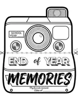 Aperçu - Matériel pour travaux manuels / dessin - and of year memory book - camera souvenir pliable (ressource en englais) - Page 2