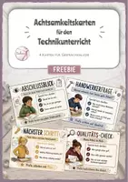 Vorschau - Aufgabenkarten - Achtsamkeit im Technikunterricht - Deckblatt