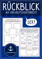 Vorschau - Arbeitsblätter - Mein Rückblick auf den Deutschunterricht – Steckbrief & Reflexion für das Schuljahresende – Sekundarstufe I - Deckblatt