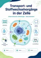 Vorschau - Arbeitsblätter - Transport- und Stoffwechselvorgänge in der Zelle – Unterrichtsreihe Zellbiologie - Seite 1