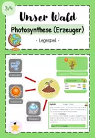 Vorschau - Spiele - Wald: Photosynthese (Legespiel) (Kl. 3/4) - Deckblatt