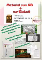 Vorschau - Unterrichtsreihen - Begleitmaterial zum Unterrichtsentwurf Leseabenteuer - Lesespur | Alle Materialien der Einheit | Videos & interaktive Präsentationen inklusive - sofort umsetzbar - Deckblatt