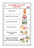 Vorschau - Arbeitsblätter - Belehrung Verhalten bei Feueralarm 1.+2. Klasse - Seite 2