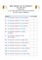 Vorschau - Arbeitsblätter - Sommerliches Lesetraining - Fördermaterial LRS / Grundschule - Seite 1