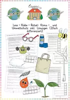 Vorschau - Arbeitsblätter - Lese-Klebe-Rätsel (Logicals): XXL Sparpaket (wachsend) - Sachunterricht / Deutsch - Kl. 2-4 - Seite 1