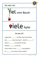 Vorschau - Arbeitsblätter - viel oder fiel? Mit Eselsbrücken leicht merken - Deckblatt