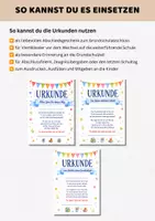 Vorschau - Arbeitsblätter - Abschiedsgeschenk Schüler Grundschule | Urkunden als Geschenk Abschied Klasse 4 | 3-teiliges Paket - Seite 3