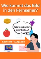 Vorschau - Arbeitsblätter - Wie kommt das Bild in den Fernseher? - Deckblatt