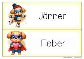 Vorschau - Anderer Materialtyp - Hundeklasse Tafelkalender Klassentier Hund Superhelden - Seite 2