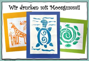 Vorschau - Mal- und Bastelvorlagen - Drucken mit Moosgummi: Schritt-für-Schritt Anleitung - Seite 1