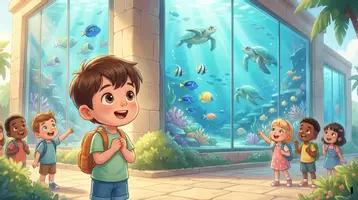 Aperçu - Préparation de séance / Séance complète - Kamishibai – Lucas découvre l’aquarium | Sortie scolaire - Page 1