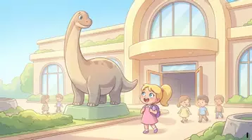 Aperçu - Préparation de séance / Séance complète - Kamishibai – Chloé au musée des dinosaures | Sortie scolaire - Page 1