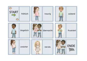 Vorschau - Stationenlernen - Gefühle-Domino – Emotionen erkennen & benennen | Freiarbeit & Sozialkompetenz - Seite 2