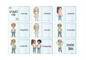 Vorschau - Stationenlernen - Gefühle-Domino – Emotionen erkennen & benennen | Freiarbeit & Sozialkompetenz - Seite 3