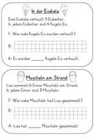 Vorschau - Arbeitsblätter - Einmaleins Sachaufgabenheft Sommer (2-fach differenziert) - Seite 2