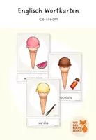 Vorschau - Bildkarten - Wortkarten zum Thema "ice cream" - Deckblatt