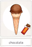 Vorschau - Bildkarten - Wortkarten zum Thema "ice cream" - Seite 3