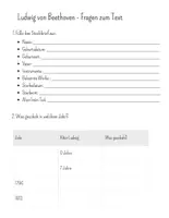 Vorschau - Arbeitsblätter - Ludwig von Beethoven - Lesetext und Material - Seite 2