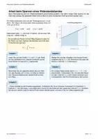 Vorschau - Arbeitsblätter - Integral Anwendung: Arbeit Widerstandsband - Seite 1