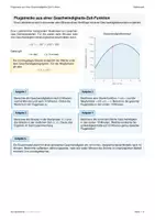 Vorschau - Arbeitsblätter - Integral Anwendung: Flugstrecke aus Geschwindigkeit-Zeit-Funktion - Seite 1