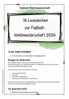 Vorschau - Mal- und Bastelvorlagen - Lesezeichen zum Ausmalen zur Fußball WM 2026 - Seite 2