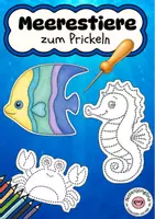 Vorschau - Mal- und Bastelvorlagen - Unterwasserwelt Fensterbild Prickelbilder Meerestiere - Deckblatt