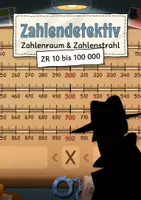 Vorschau - Spiele - Zahlendetektiv | Mathespiel zu Zahlenstrahl, Zahlenraum - Deckblatt