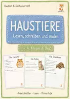 Vorschau - Arbeitsblätter - Haustiere - Lesen, schreiben und malen. 1. - 4. Klasse - Deckblatt